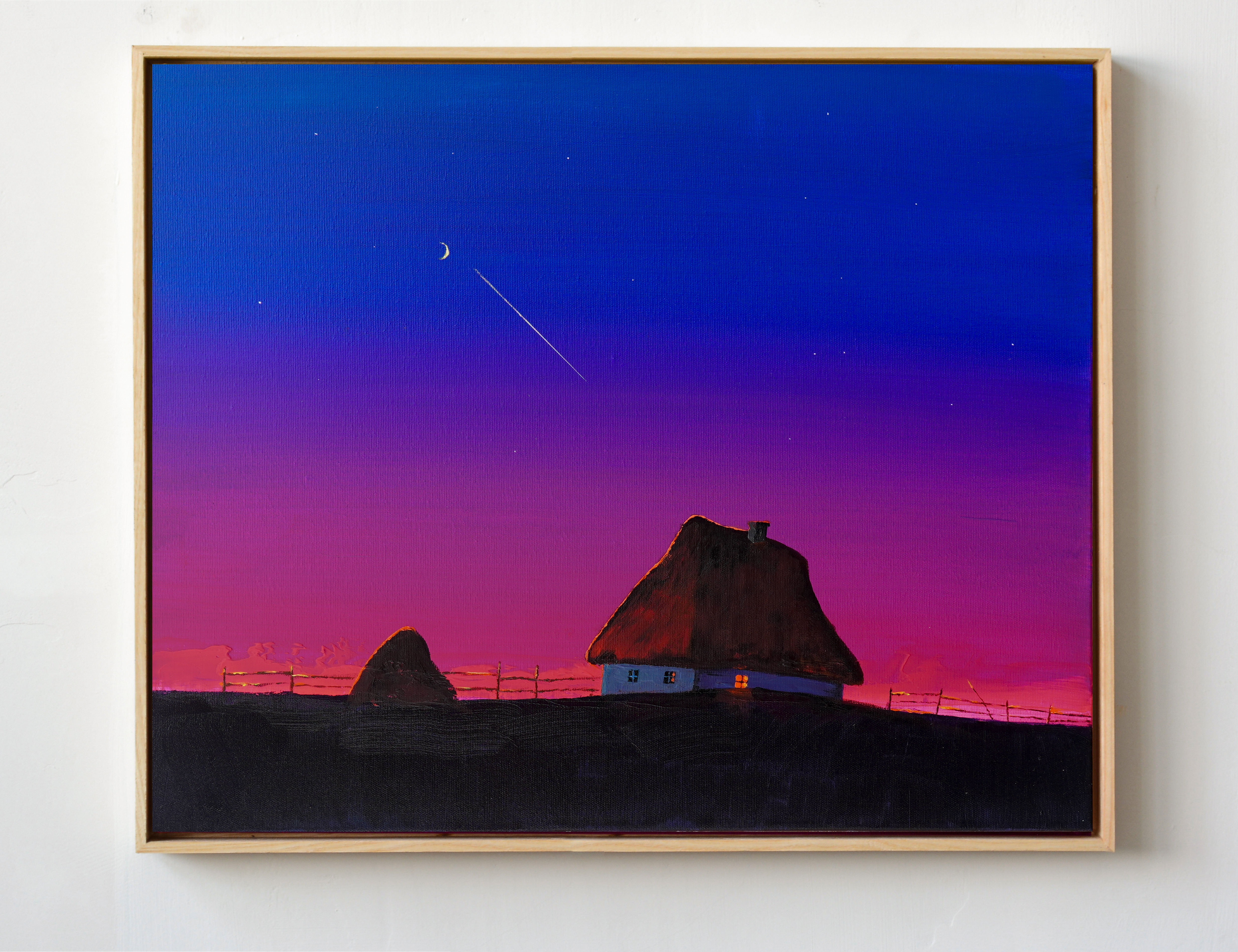 Nightfall Above the Quiet Roof